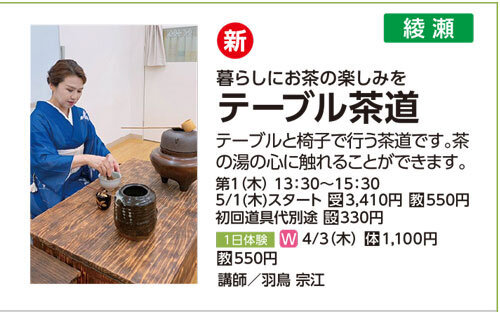 テーブル茶道