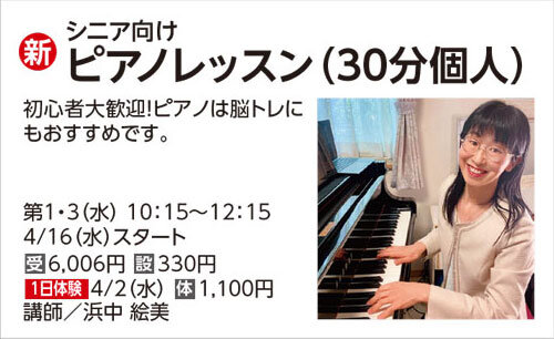 ピアノレッスン（30分個人）
