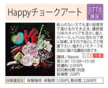 Happyチョークアート