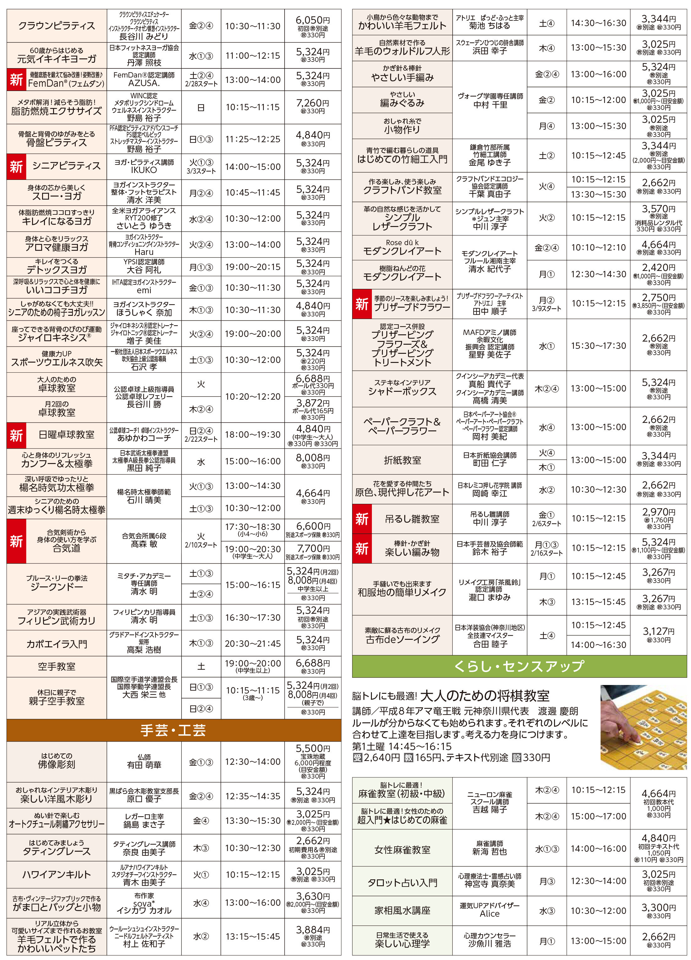 メゾンカルチャークラブ伊勢原WEBチラシ