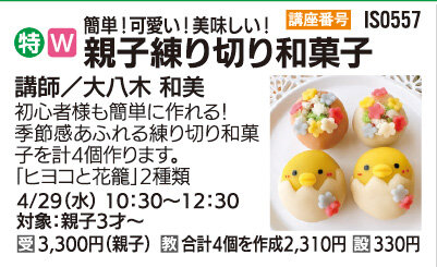 親子練り切り和菓子