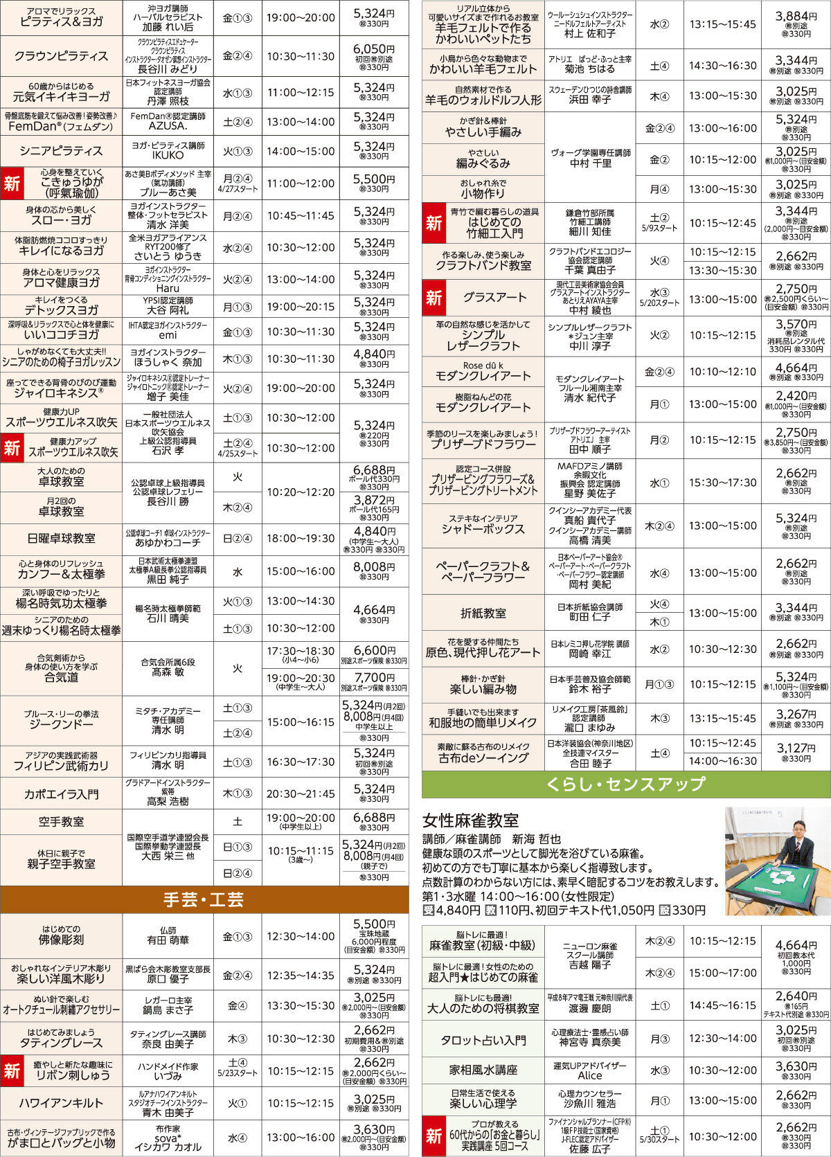 メゾンカルチャークラブ伊勢原WEBチラシ