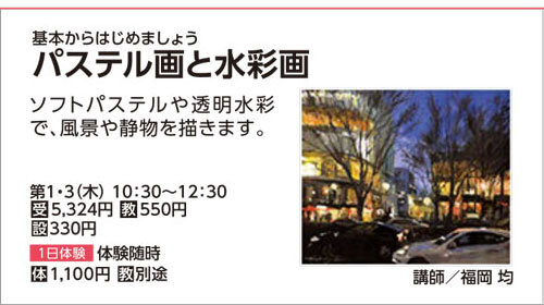 パステル画と水彩画