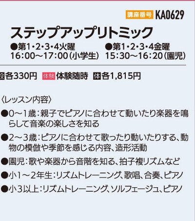 ステップアップリトミック