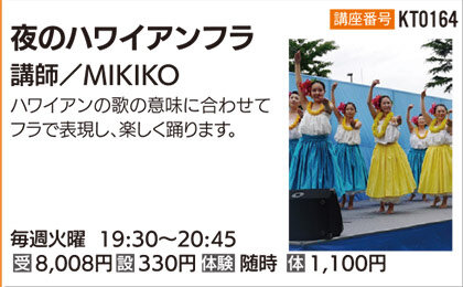 夜のハワイアンフラ火19:30