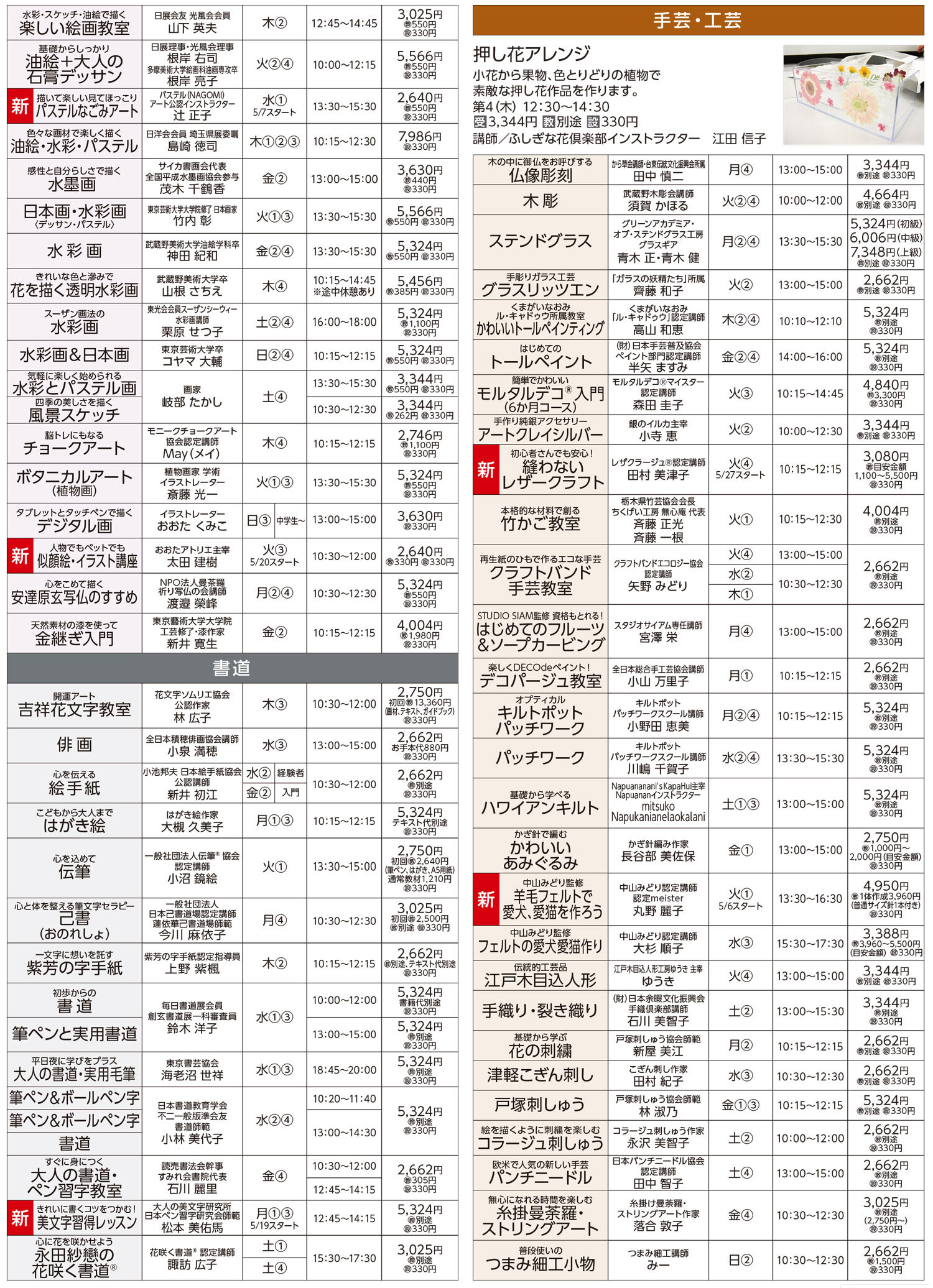セブンカルチャークラブ久喜WEBチラシ
