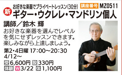 ギター・ウクレレ・マンドリン個人