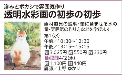 透明水彩画の初歩の初歩
