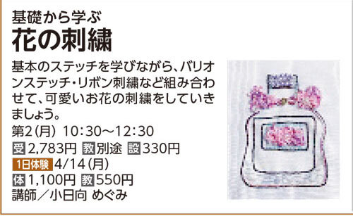 花の刺繍