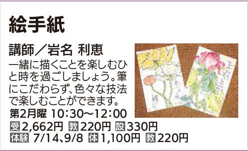 絵手紙第2月曜10：30岩名先生クラス