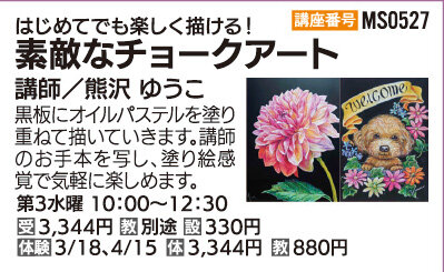 素敵なチョークアート