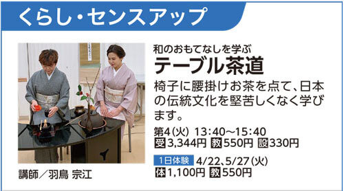 テーブル茶道