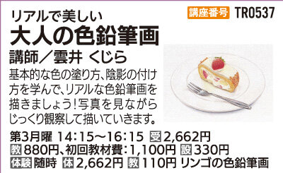 大人の色鉛筆画