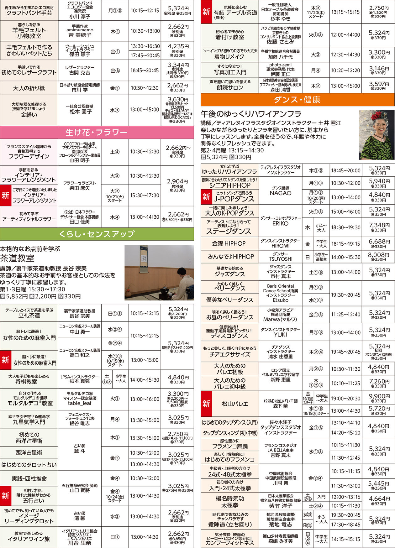 セブンカルチャークラブ蘇我WEBチラシ