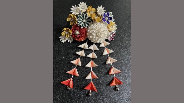 摘み細工で作る世界で一つの簪セット
