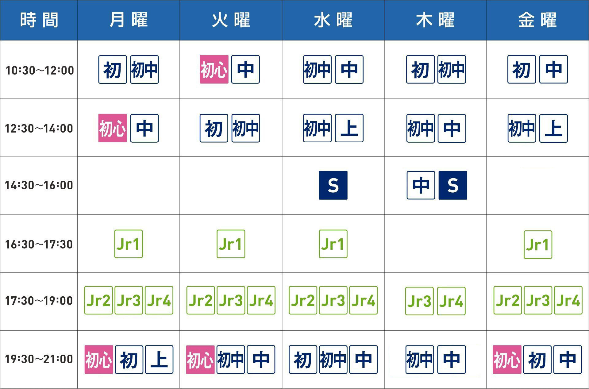 タイムテーブル