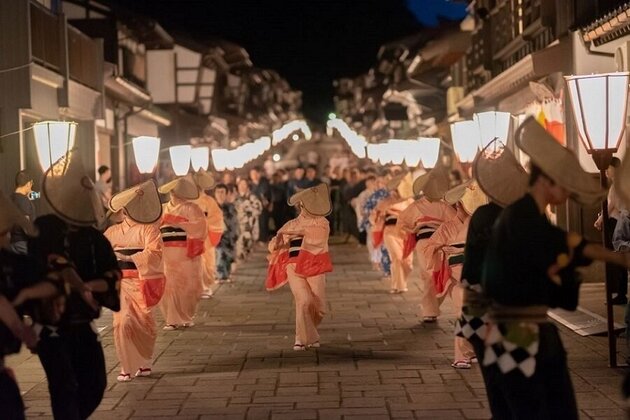 越中「おわら風の盆」と富山フリータイム２日間<br/>～富山市内電車・バス1日ふりーきっぷ付き～