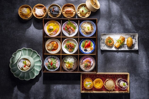 ヒルトン東京　中国料理「王朝」３種の中国茶飲み放題付き！点心食べ放題プレミアム点心ランチ